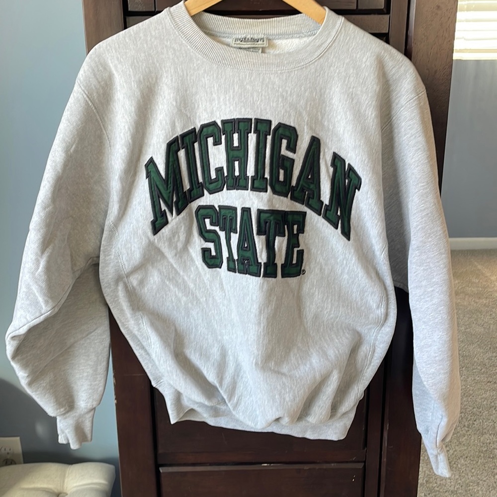 Vintage Michigan State crew neck sweater
